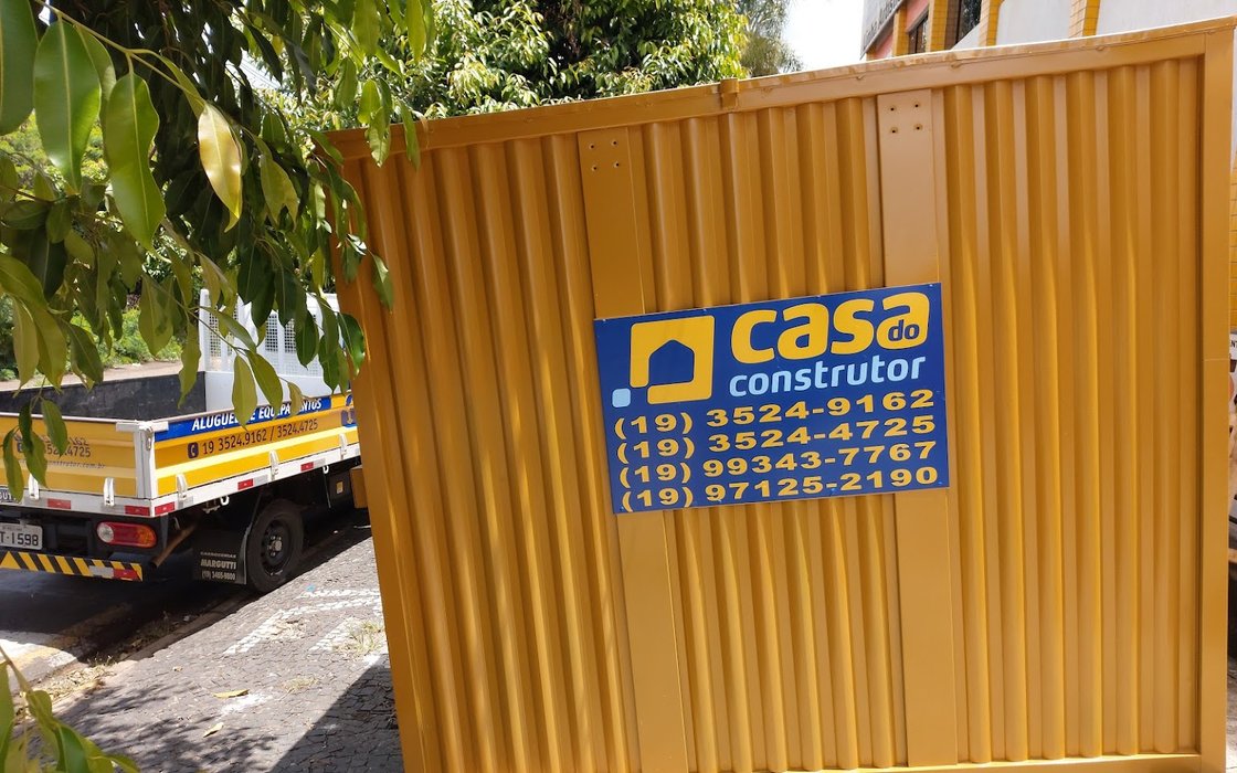 Casa do Construtor Rio Claro - Olha que combo legal: container e